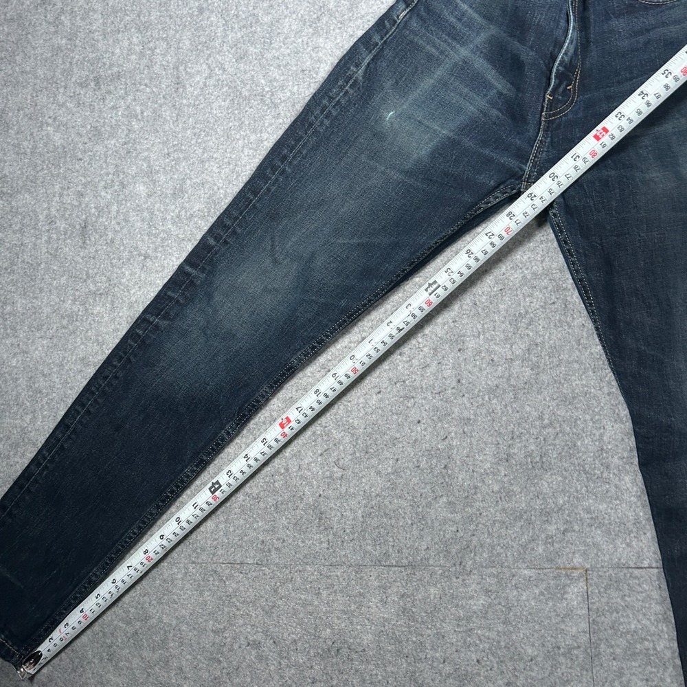Levi's 510 Denim Jeans Mens 31x32 Blue Skinny Fit Stretch workwear dark wash - Picture 15 of 16